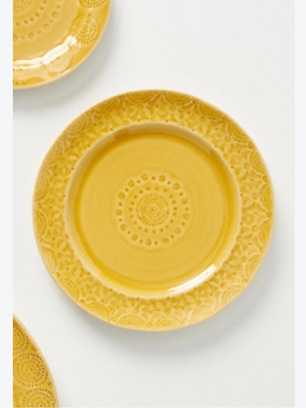 Anthropologie Old Havana Portuguese Stoneware Side Plates